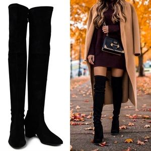 Stuart Weitzman Genna 60 Suede Over the Knee Boots